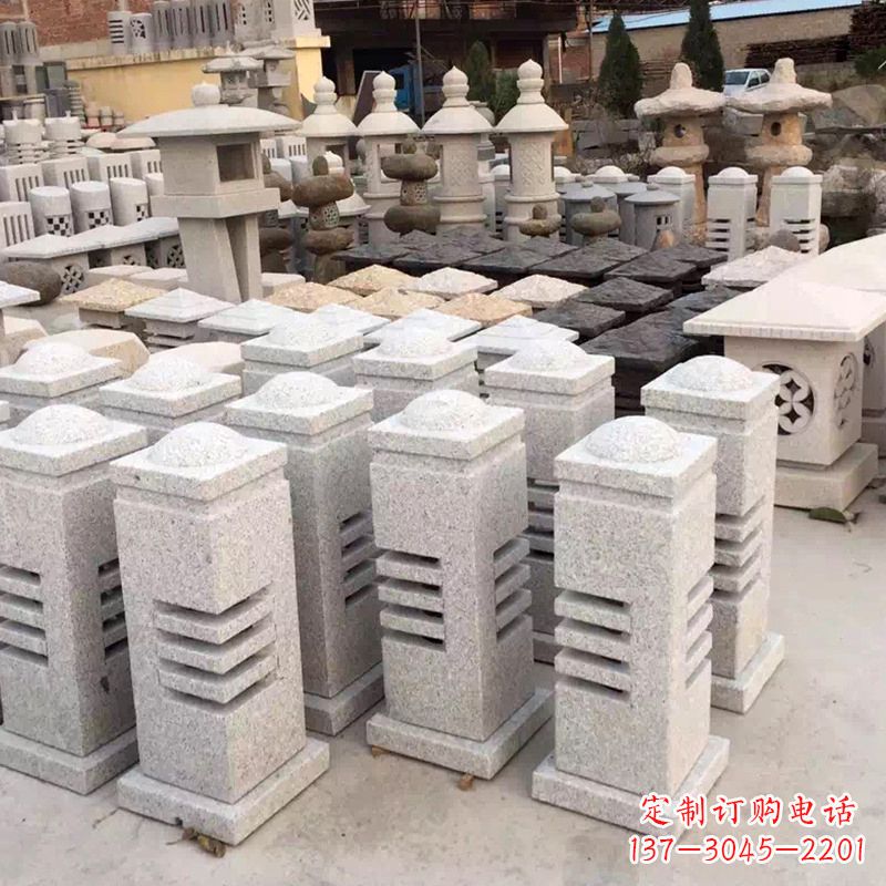 鹤壁现代简约石雕灯笼