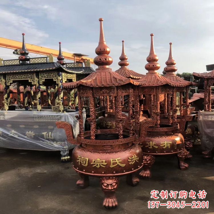 鹤壁香炉铜雕