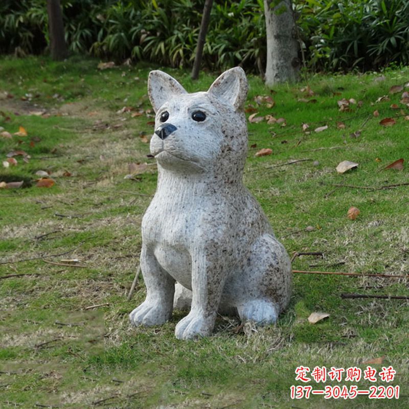 鹤壁小狗花岗岩石雕