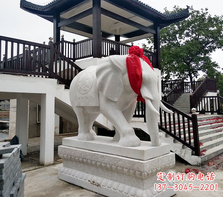 鹤壁小孩大象石雕