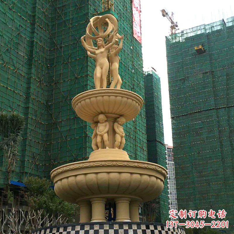 鹤壁小区大型欧式人物景观喷泉