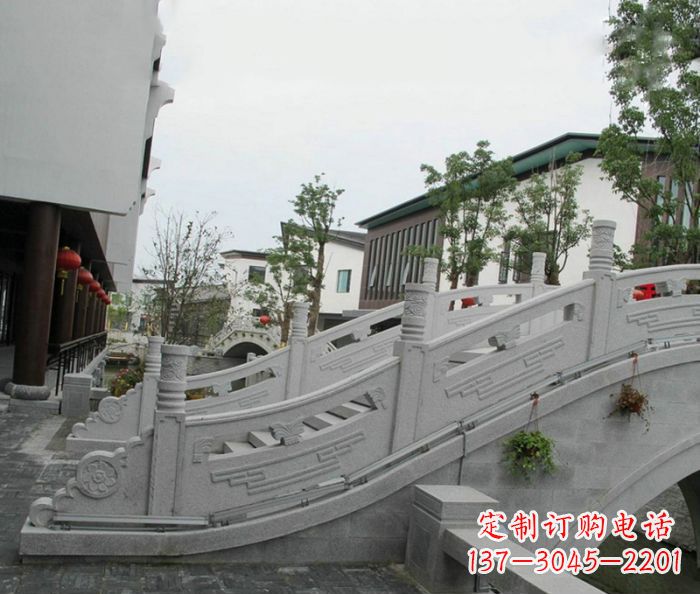 鹤壁小区景观大理石拱桥