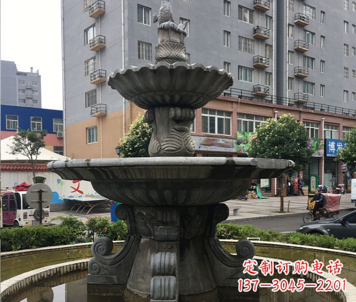 鹤壁小区景观仿古喷泉石雕