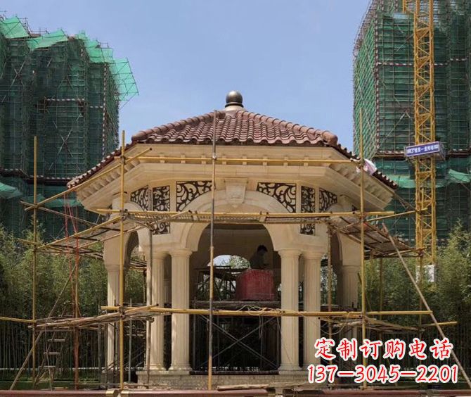 鹤壁小区景观欧式凉亭石雕