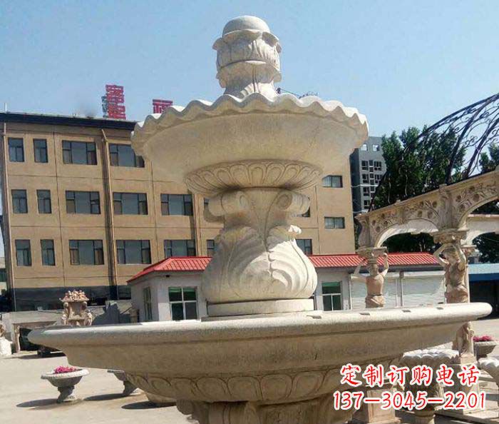 鹤壁小区景观砂岩大型喷泉石雕