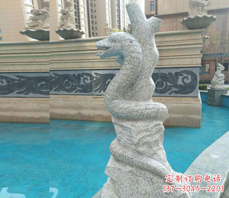 鹤壁小区十二生肖雕塑动物石雕