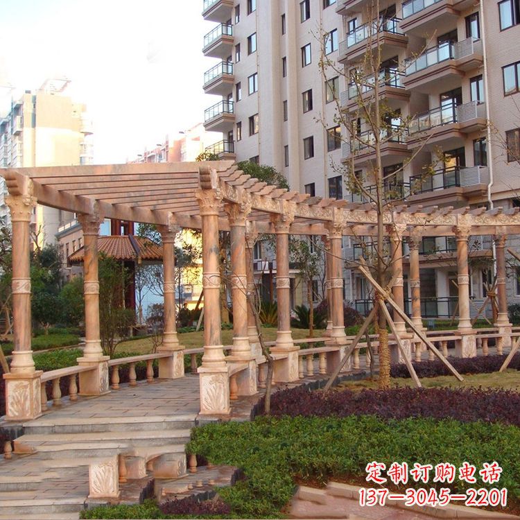 鹤壁小区石雕花架长廊