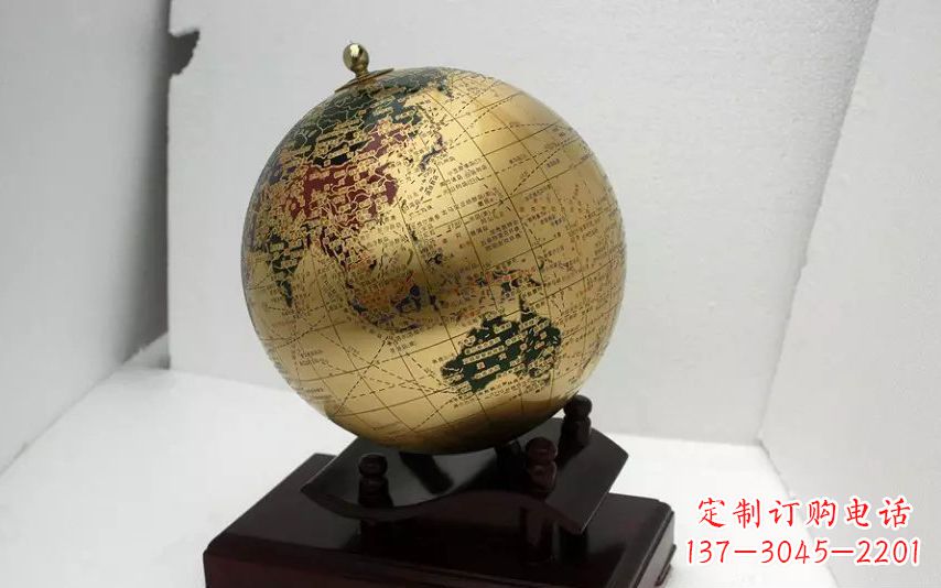 鹤壁校园不锈钢地球仪雕塑 (3)
