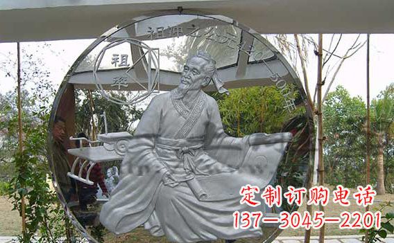鹤壁校园不锈钢名人浮雕