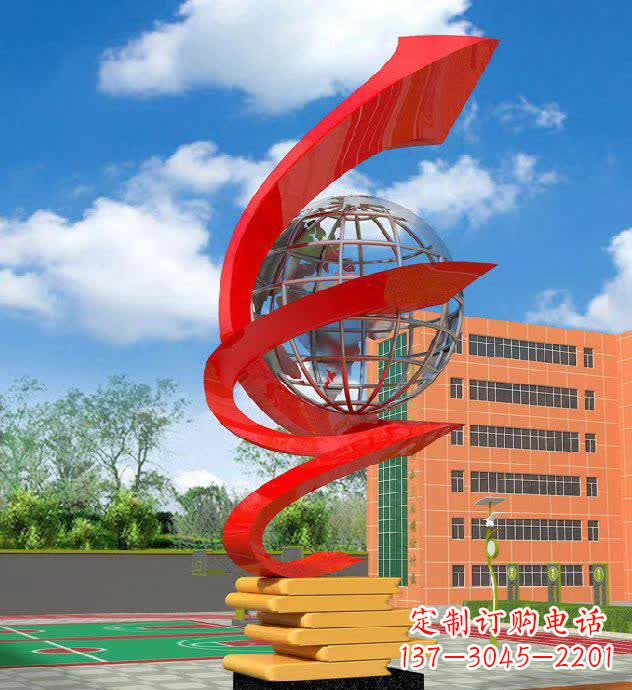 鹤壁校园不锈钢书籍标志雕塑