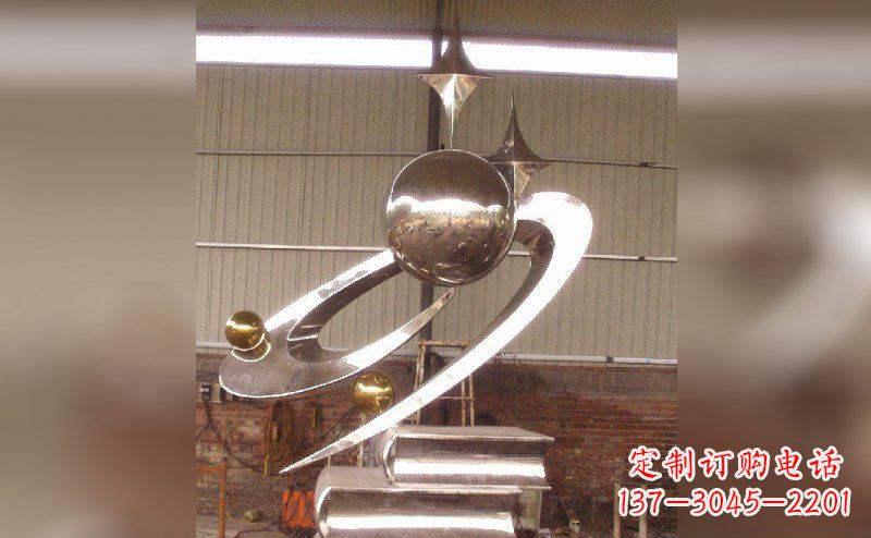 鹤壁校园不锈钢书籍雕塑