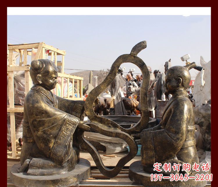 鹤壁校园孔融让梨铜雕