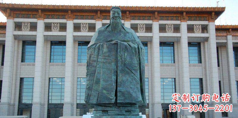 鹤壁校园孔子景观铜雕