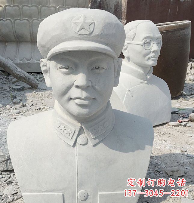 鹤壁校园雷锋头像石雕