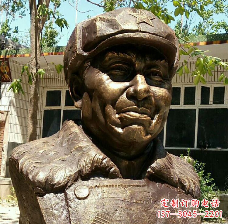 鹤壁校园名人朱德胸像铜雕