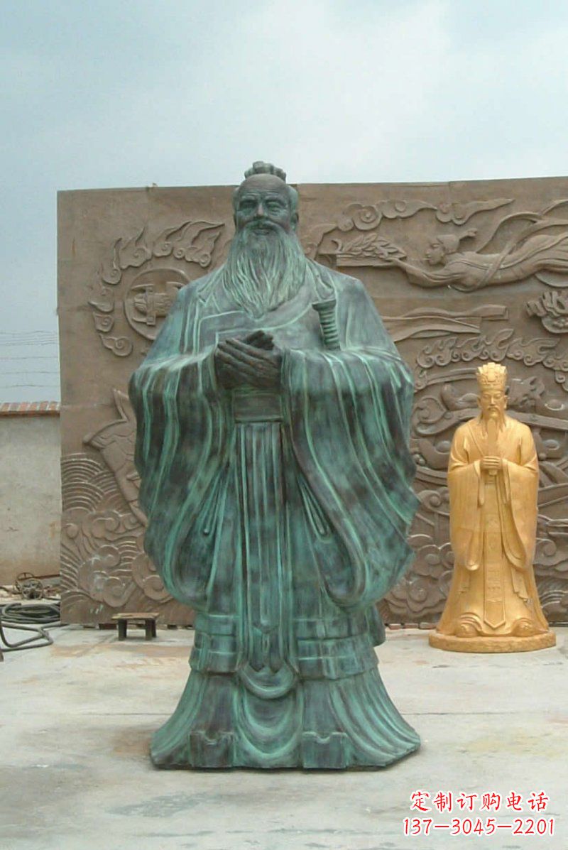 鹤壁校园青铜仿古孔子