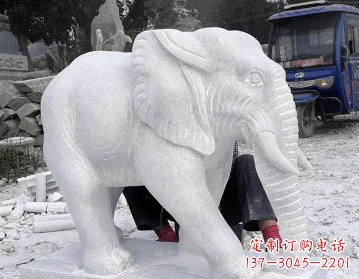 鹤壁写实大象石雕