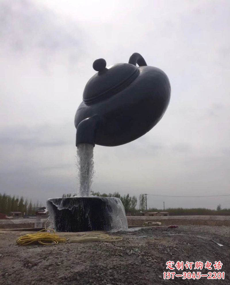 鹤壁新疆流水的茶壶铜雕