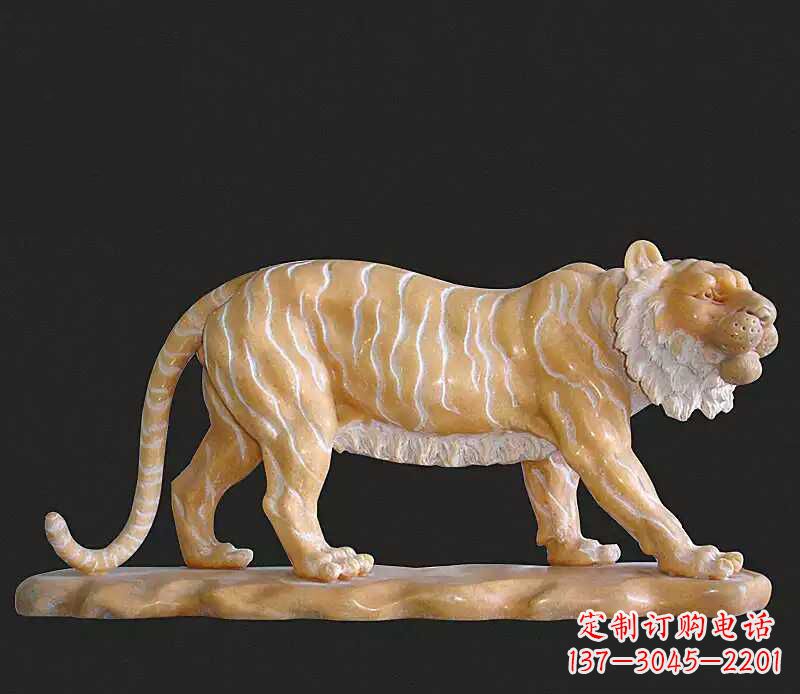 鹤壁行走老虎石雕动物雕塑