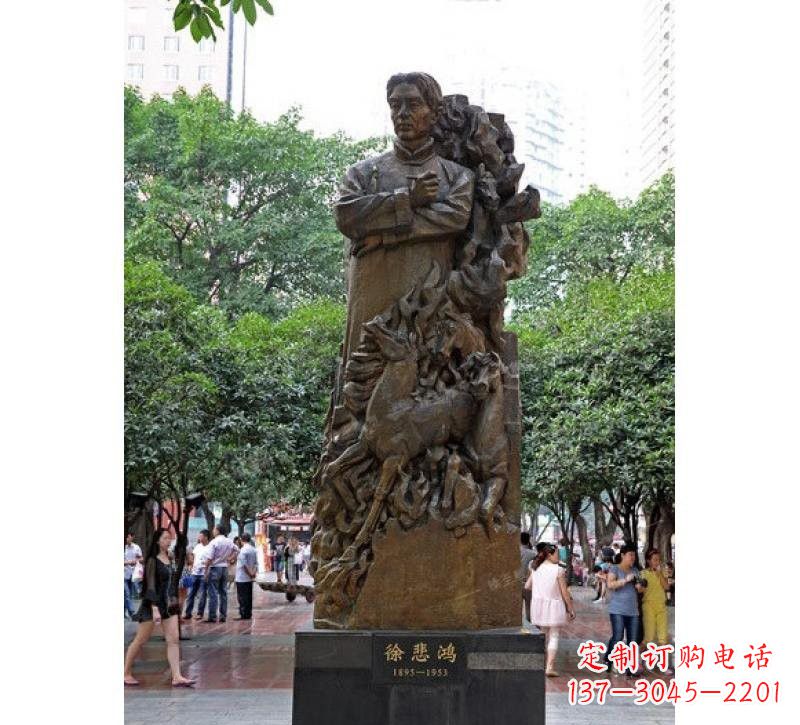 鹤壁徐悲鸿铜雕