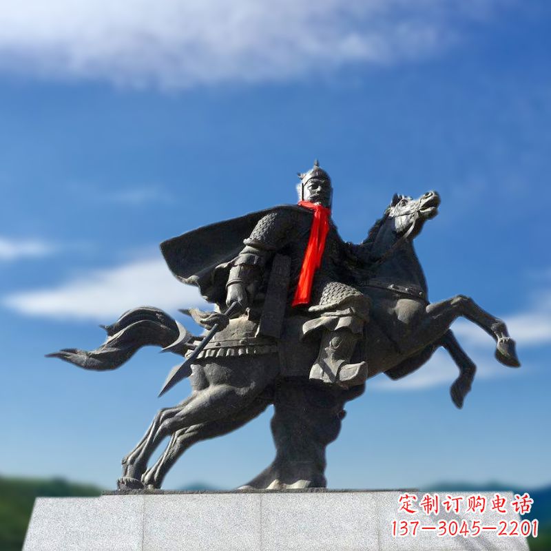 鹤壁薛仁贵西征雕塑-唐初著名将领中国历史名人雕像