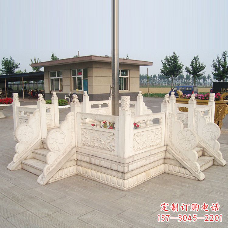 鹤壁学校校园芝麻白广场升旗台