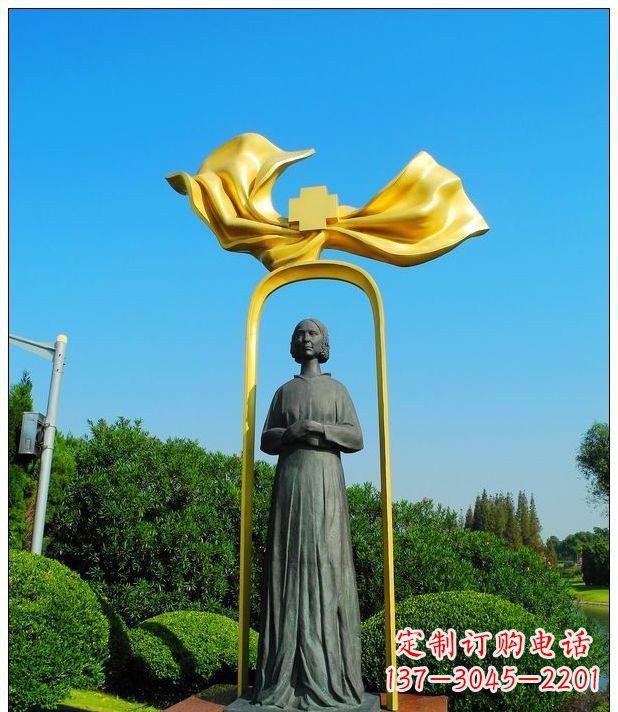 鹤壁医院南丁格尔名人铜雕