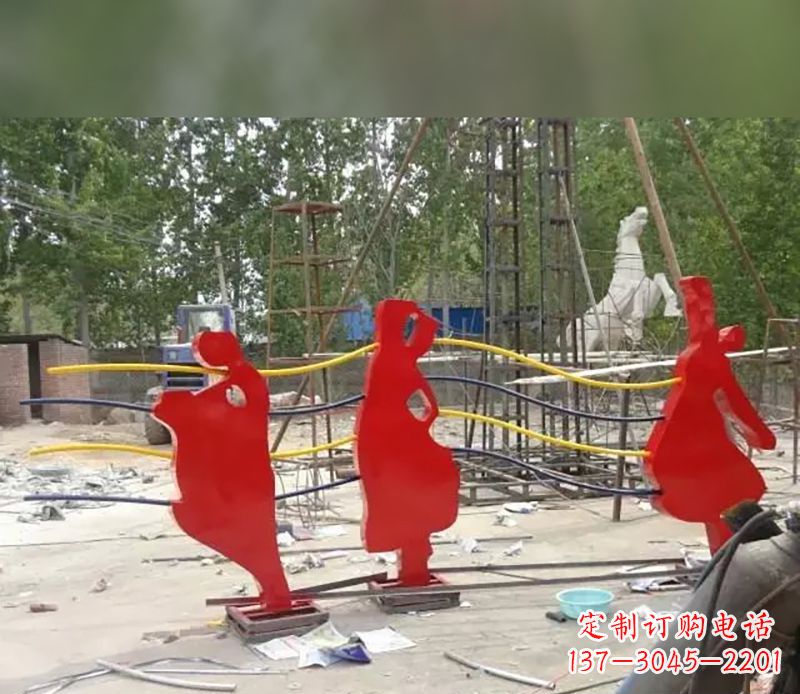 鹤壁音符剪纸雕塑不锈钢