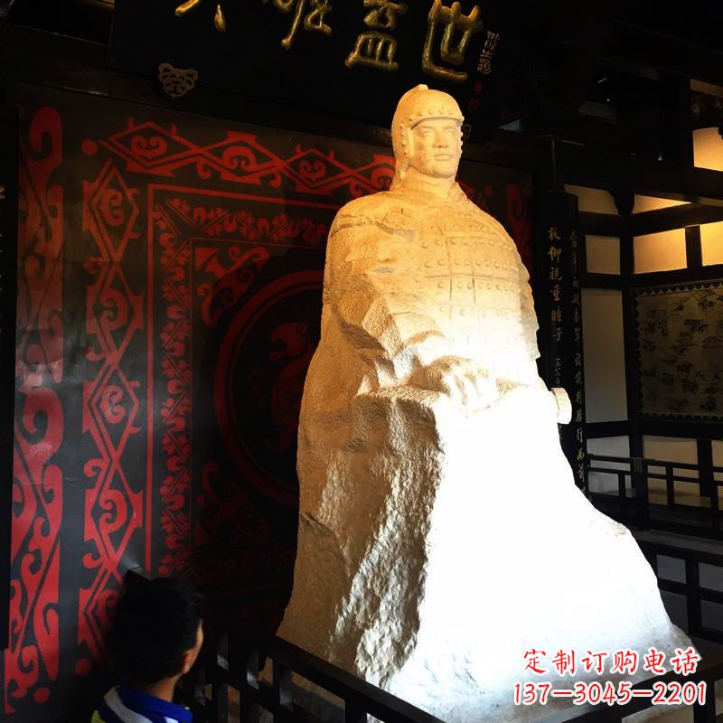 鹤壁英雄盖世楚霸王石雕像