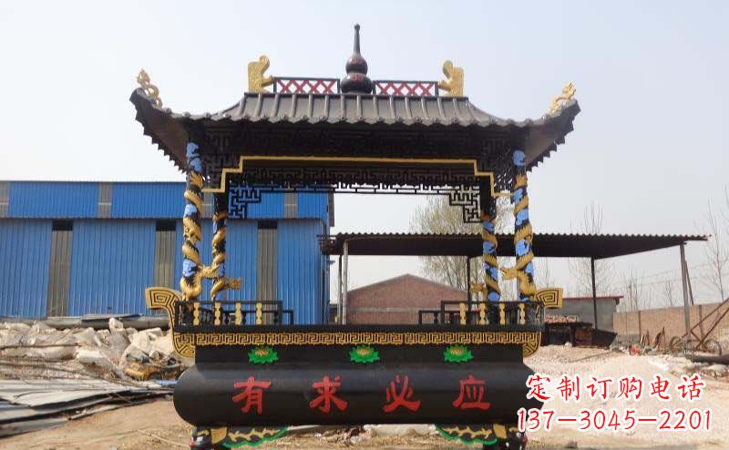 鹤壁有求必应香炉寺庙铜雕