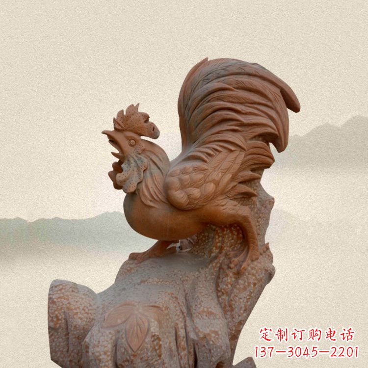 鹤壁酉鸡景观石雕