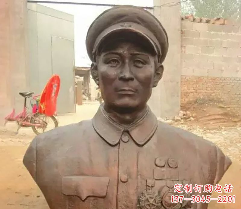 鹤壁元帅名人胸像铜雕