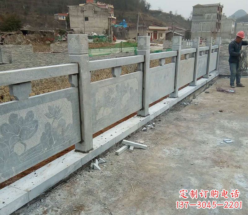 鹤壁园林仿古石栏板景观石雕 (5)