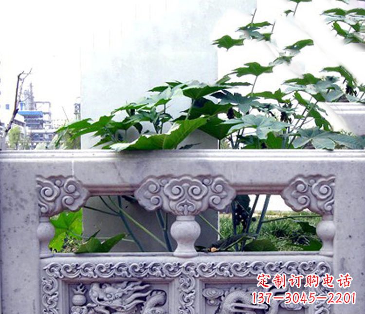 鹤壁园林仿古石栏板景观石雕 (6)