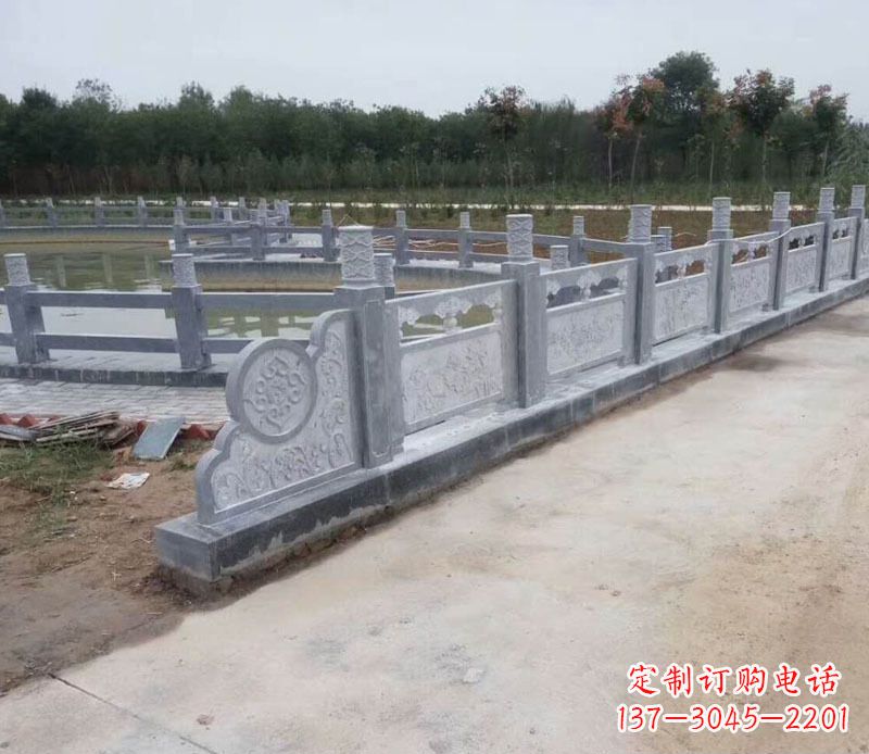 鹤壁园林仿古石栏板景观石雕 (11)