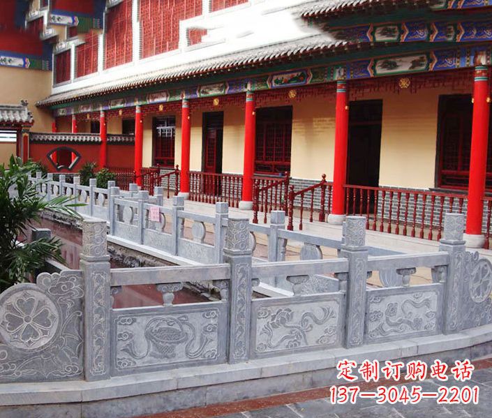 鹤壁园林仿古石栏板景观石雕 (12)