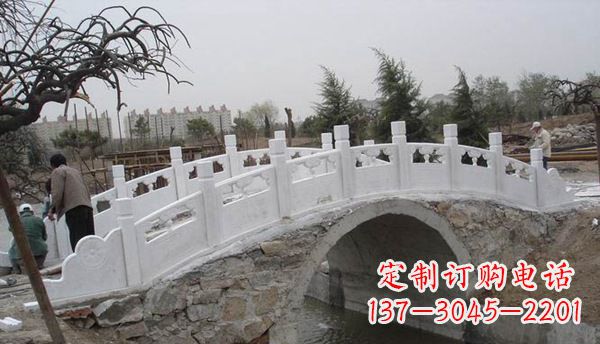 鹤壁园林汉白玉大桥栏板景观石雕
