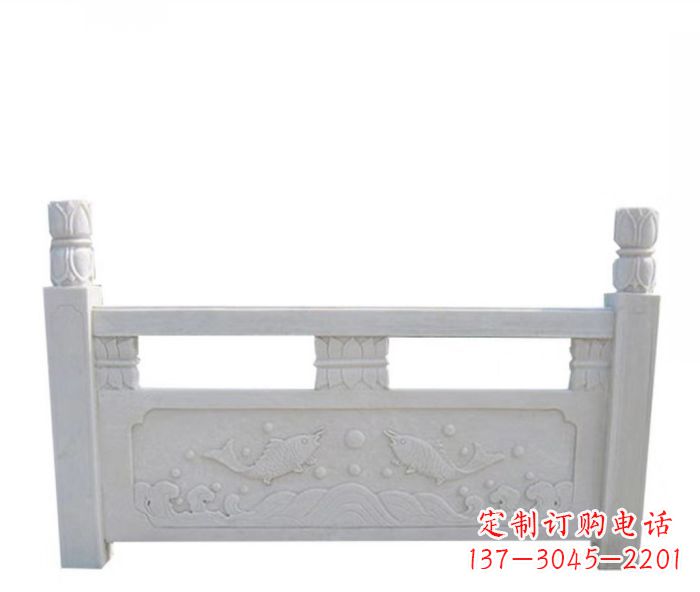 鹤壁园林汉白玉石浮雕栏板