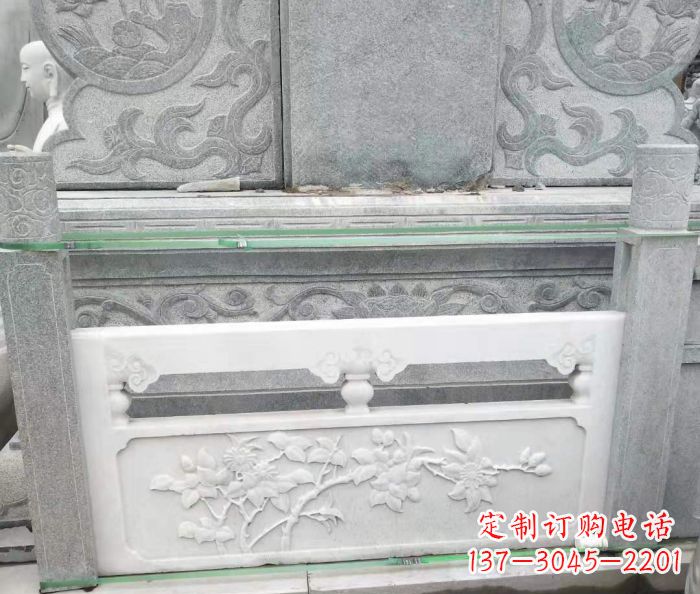 鹤壁园林汉白玉石浮雕栏板 (3)