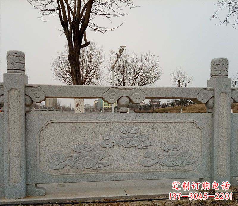 鹤壁园林护城河石栏板景观石雕