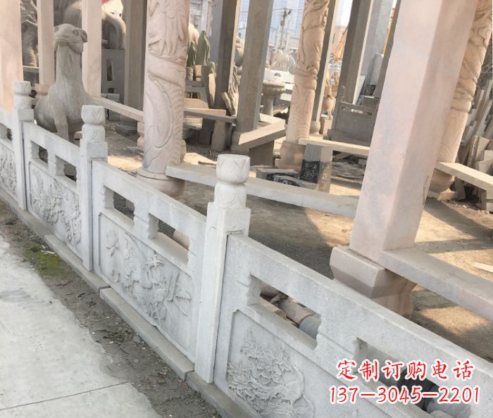 鹤壁园林景观大理石浮雕栏板石雕