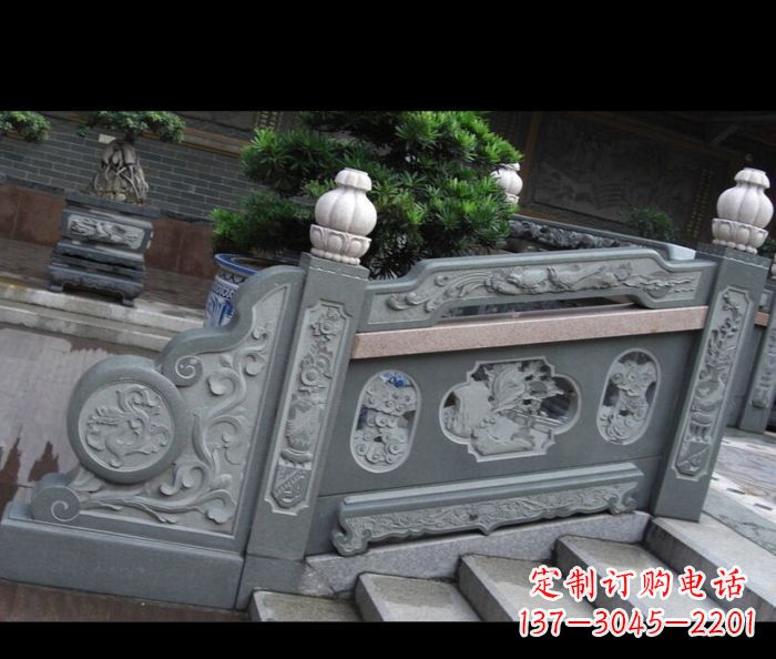 鹤壁园林景观大理石栏板雕塑 (6)