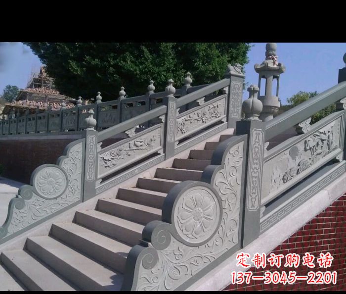 鹤壁园林景观大理石栏板雕塑 (4)