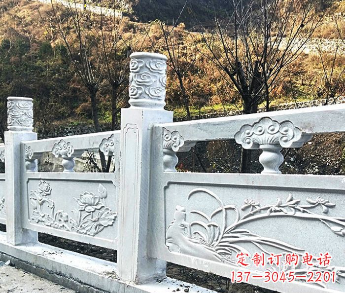 鹤壁园林景观大理石栏板石雕 (7)