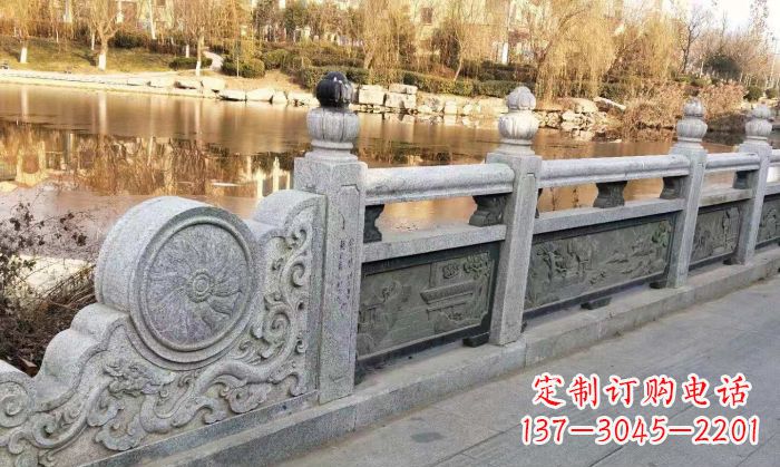 鹤壁园林景观大理石栏板石雕 (10)