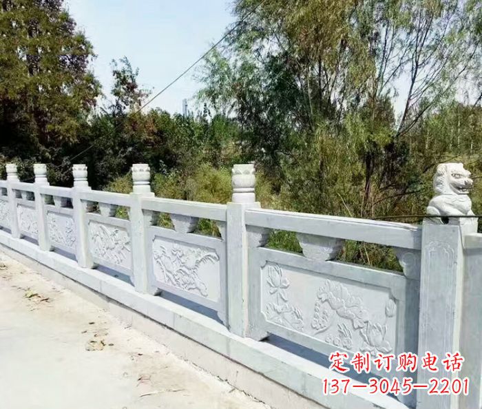 鹤壁园林景观大理石栏板石雕_1