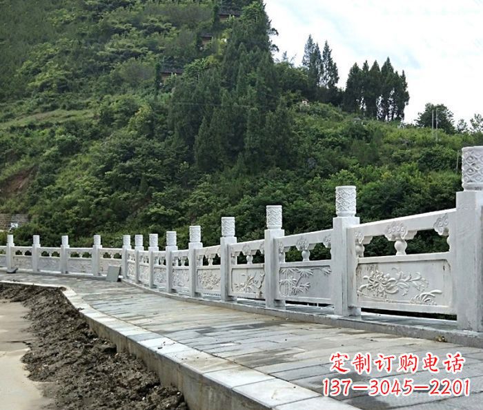 鹤壁园林景观大理石栏板石雕_2
