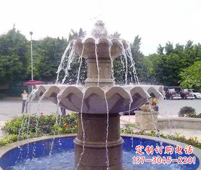 鹤壁园林景观大理石喷泉石雕