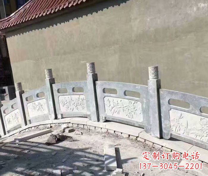 鹤壁园林景观大理石桥栏板石雕 (5)