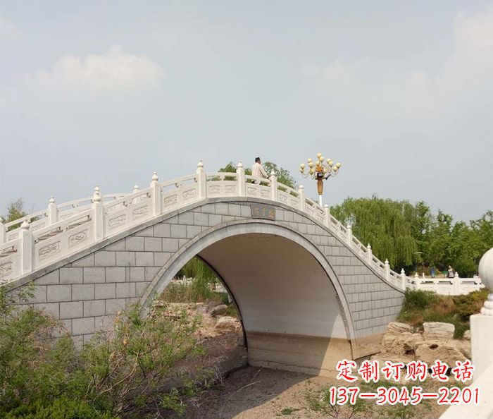 鹤壁园林景观大理石桥栏板石雕 (6)